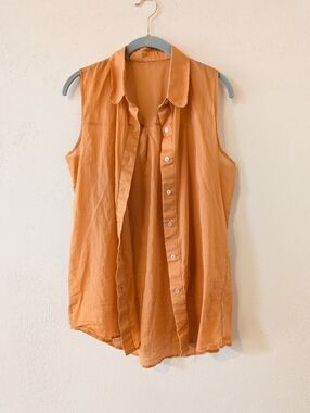 American Apparel Sleeveless Button-Down Shirt